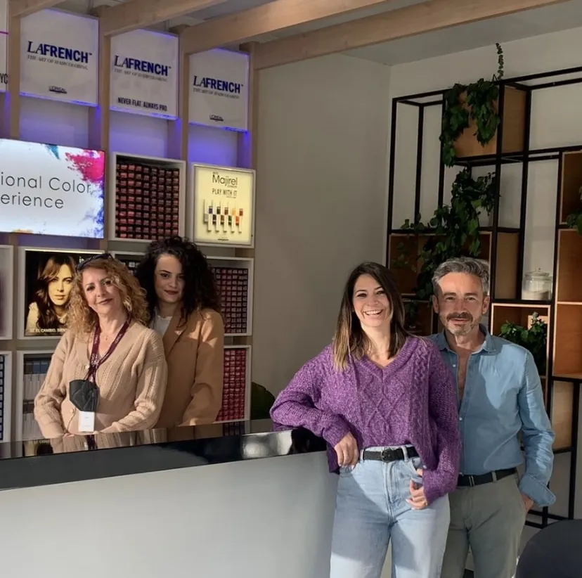 Trabajo de color realizado en el salón